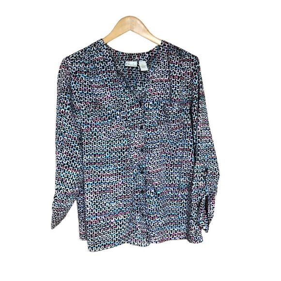 Kim Rogers Extra Large Petite (XLP) Long Sleeve Blouse - Picture 1 of 4